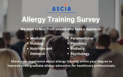 ASCIA NAC Shared Care Project Survey – Undergraduate Allergy Education