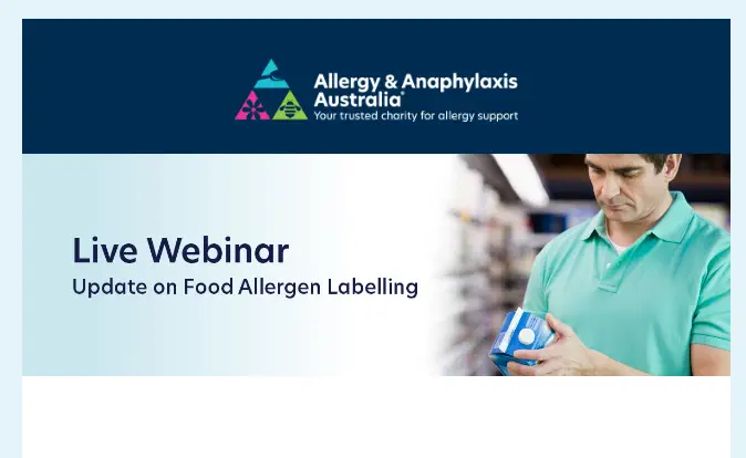 Join us for a FREE webinar on food allergen labelling