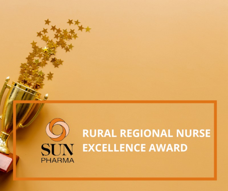 SUN PHARMA | RURAL REGIONAL NURSE EXCELLENCE AWARD: AUS$2,000