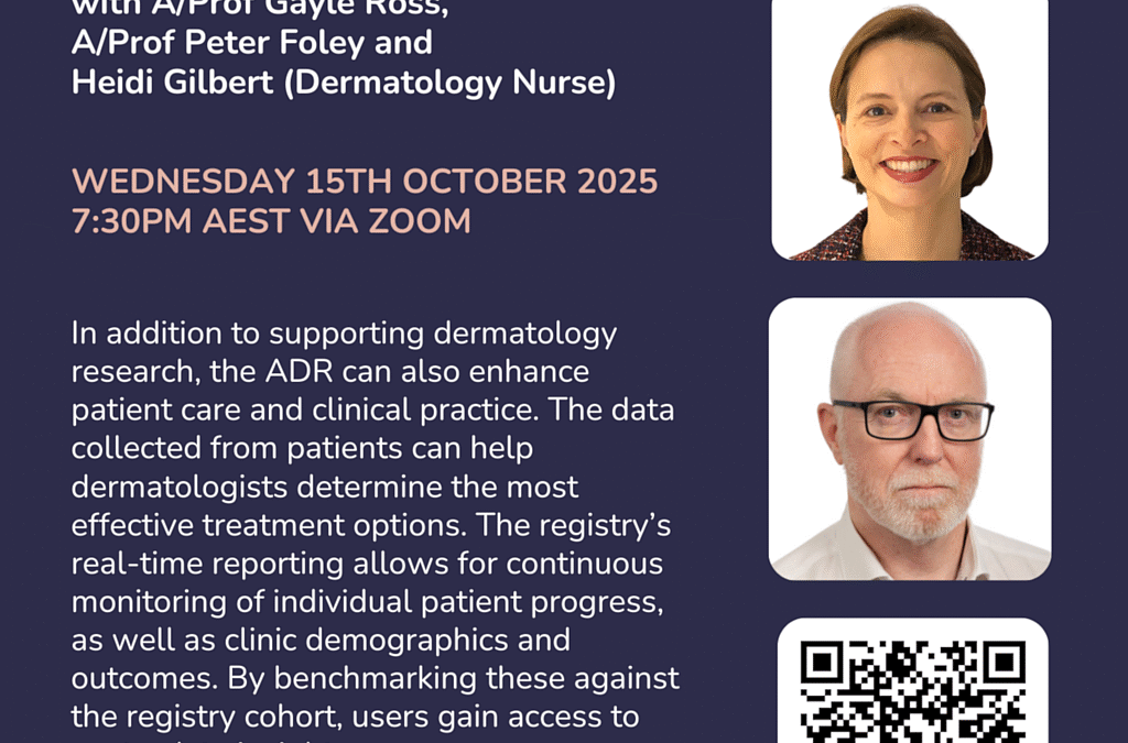 Information Night 15 October – Using the Australasian Dermatology Registry in Everyday Practice