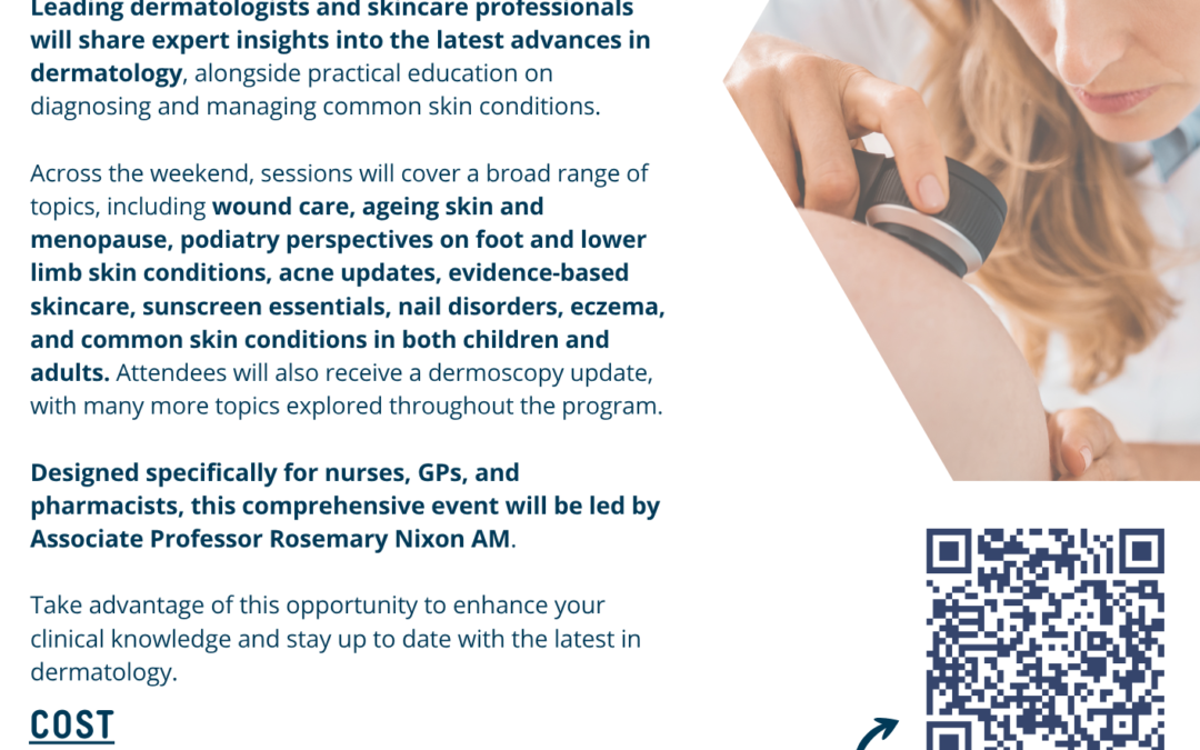 Skin Health Education Weekend 2026 | Melbourne